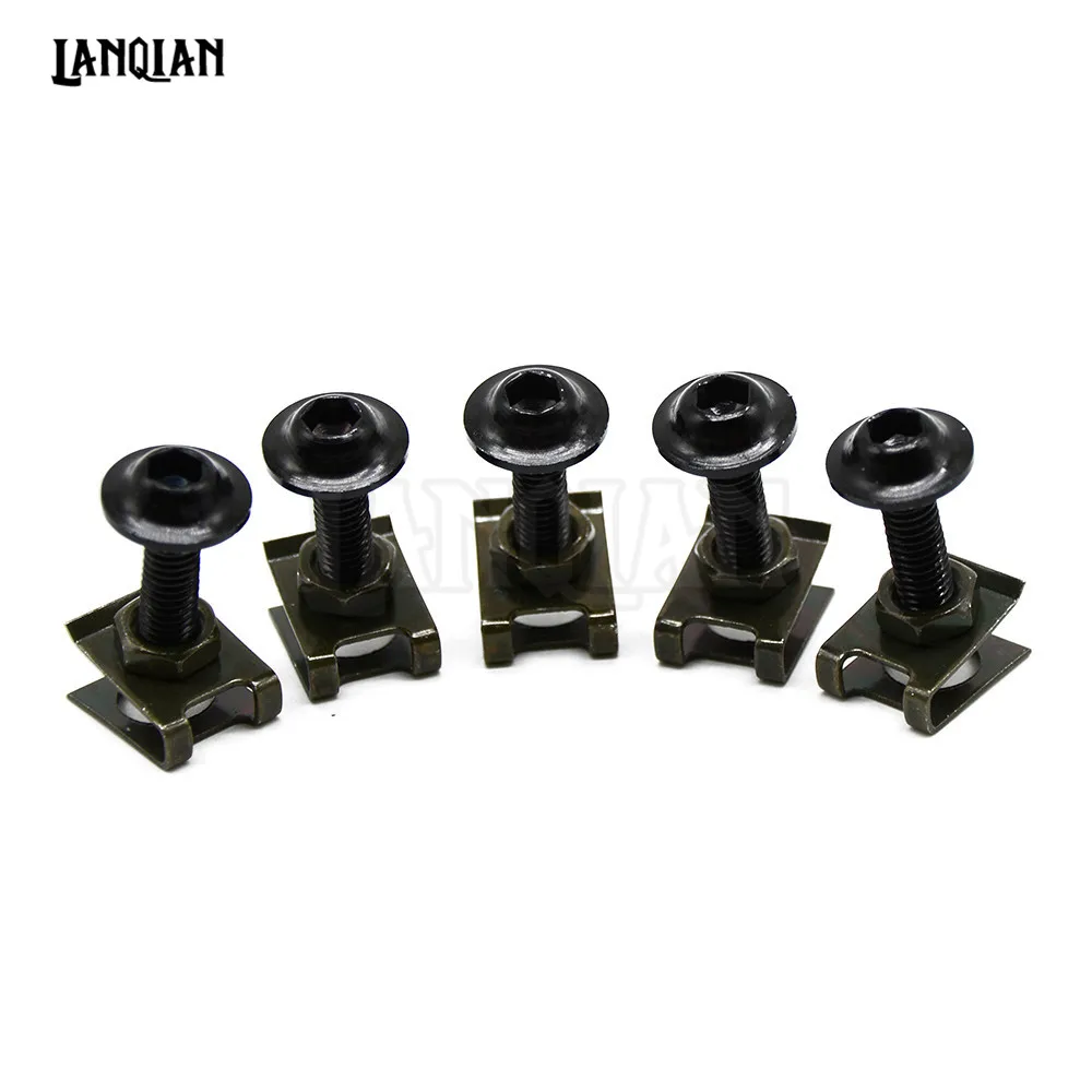 Винты для корпуса мотоцикла Yamaha YZF R1 R6 R6S 5 шт. 6 мм версия 06 европейская 04 05 07 08 09