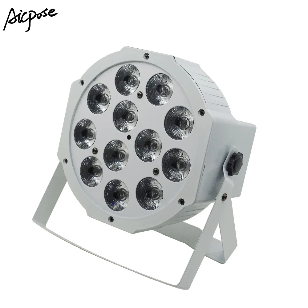 10 шт./лот пульт дистанционного управления Par Light 12x12 Вт RGBW 4 в 1 белый плоский свет с