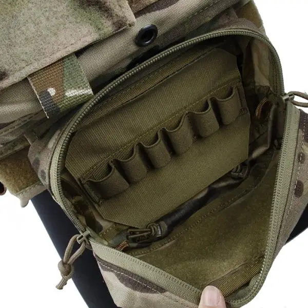 

TMC FCSK Plate Carrier With Front Chassis Pouch Set Genuine Multicam Tactical Military Vest(SKU051243)