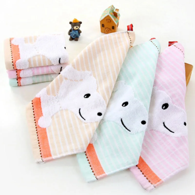 Детское полотенце из 100% хлопка с милой собачкой мультяшное для новорожденных