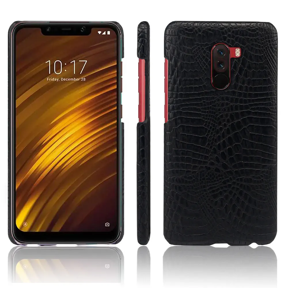 Чехол для Xiaomi Pocophone f1 чехол из искусственной кожи Оригинальный задней панели xiomi