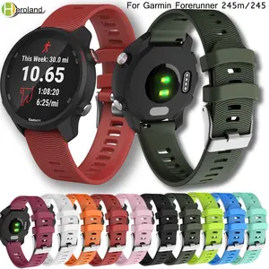Ремешок для часов Garmin Forerunner 245245MVivoactive 3, мягкий силиконовый браслет для смарт-часов Forerunner 645, музыкальный браслет