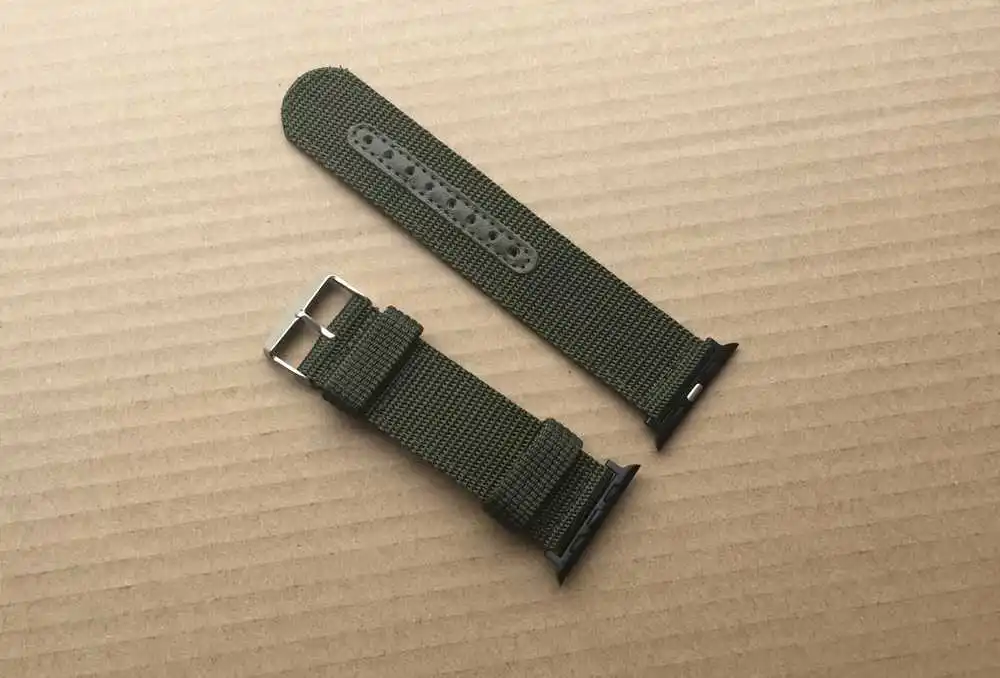 Нейлоновый ремешок для часов Apple hublo спортивный кожаный браслет серии 3/2/1 iwatch suunto