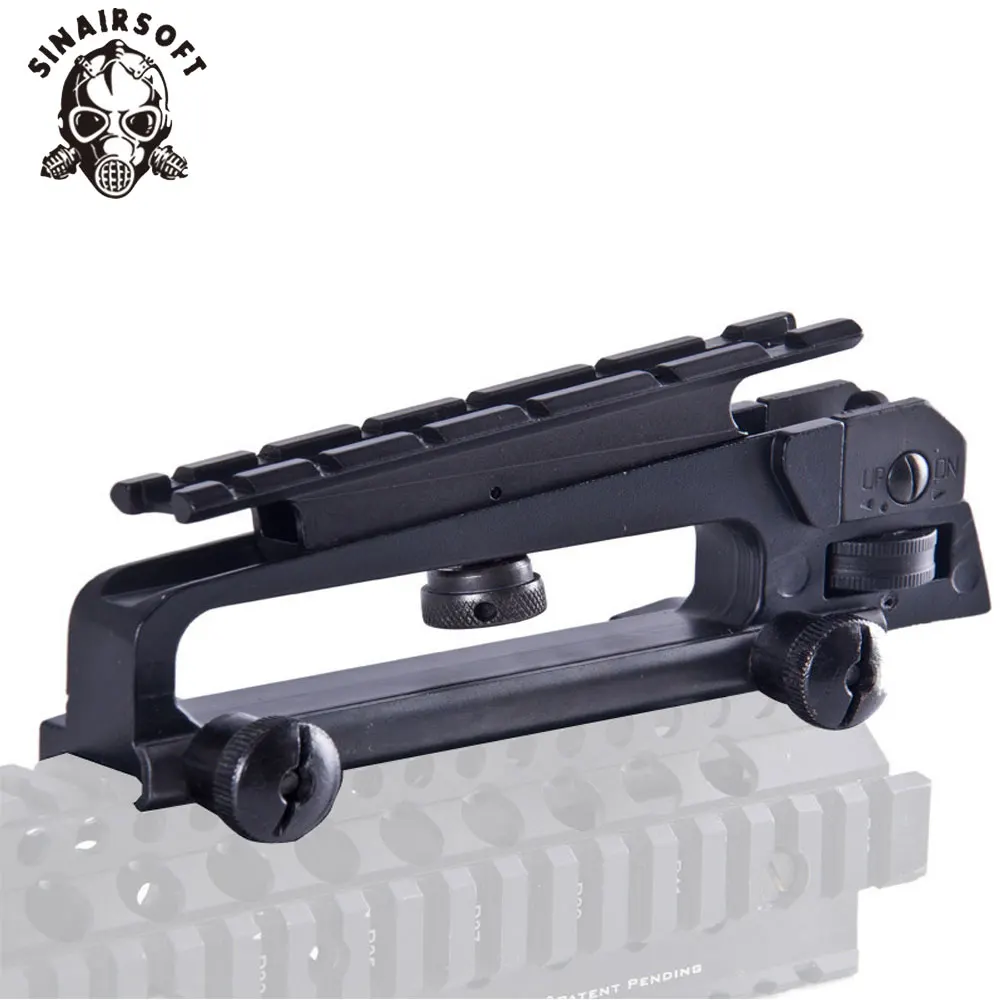 

AR15 Metal Detachable Black Carry Handle Dual Apertures A2 Rear Sight and Picatinny Rail Combo Mount For M4 M16 hunting parts