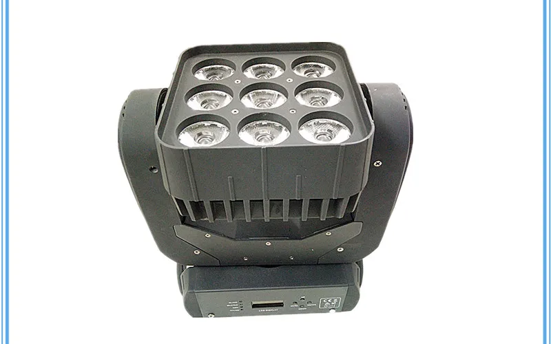 2 шт./RGBW 4в1 9X10W движущаяся головка матричного света dmx512 луч света/движущаяся