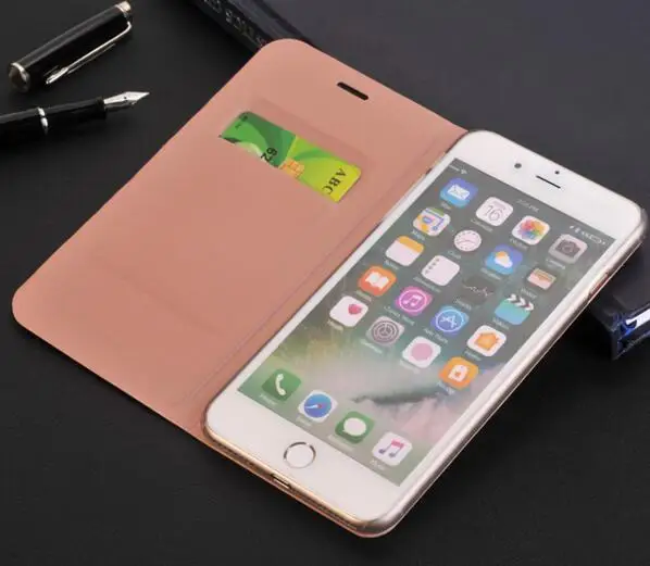 Чехол-бумажник для iPhone 7 8 Plus чехол-книжка X XR XS Max кожаный чехол телефона с