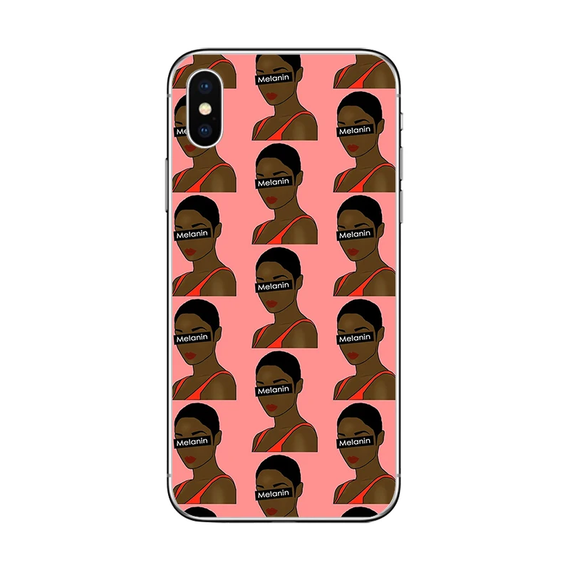 Ciciber 2bunz Melanin Poppin Aba чехол для телефона для iPhone 11 Pro Max чехол для iPhone X XR XS MAX 8 6 6S Plus 5 5S SE Мягкий ТПУ чехол - Цвет: WM01524