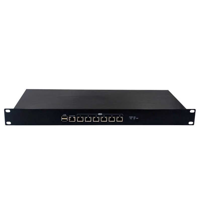 Сетевой безопасности Мини ПК хосты с J1900 бортовой 2G/4G RAM 6 * LAN 1 VGA 2 WIFI антенный порт