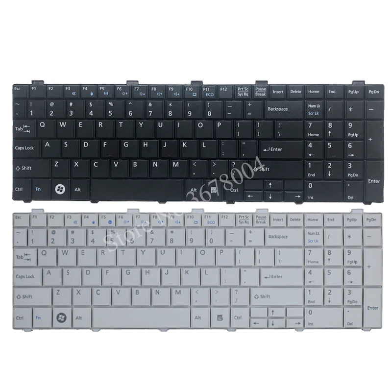 

New US Keyboard For Fujitsu Lifebook AH530 AH531 NH751 A530 A531 Black English Laptop Keyboard
