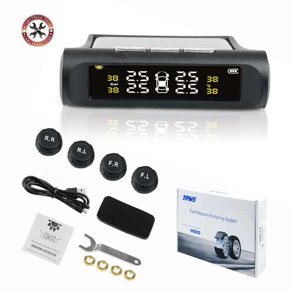 2021 умные автомобильные TPMS система контроля давления в шинах солнечная энергия