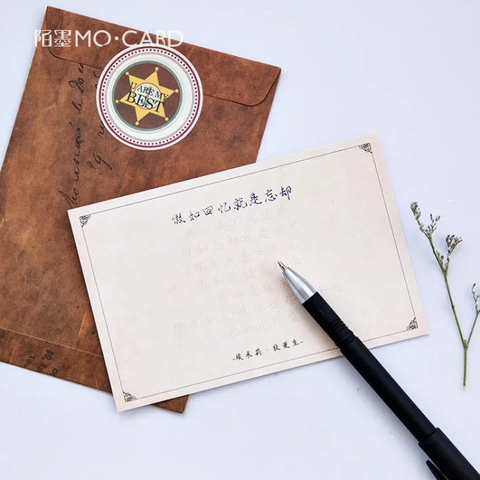 30 шт./упак. лично написать счастье поздравительная Почтовая открытка Письмо