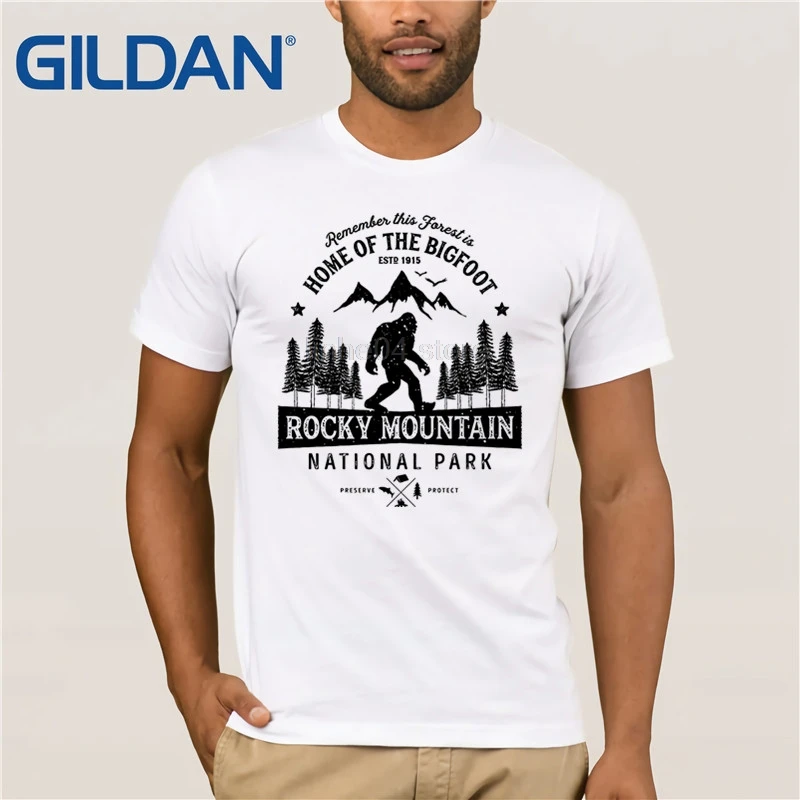 Винтажная футболка с изображением Скалистых гор в национальном парке Colorado Bigfoot
