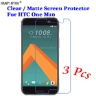 Новинка, прозрачнаяАнтибликовая матовая защитная пленка для переднего экрана HD 3 шт.лот, защитная пленка для HTC One M10 5,2 дюйма