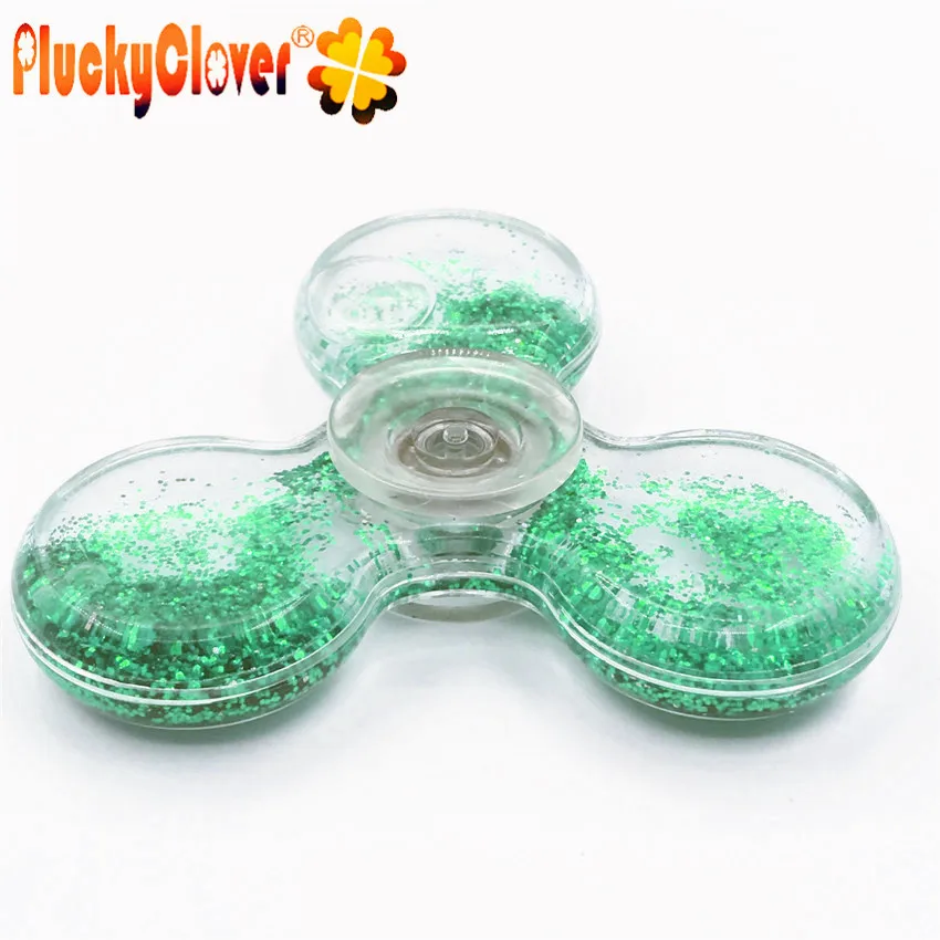 1 шт. новый хрустальный шар Спиннер с зыбучим песком и блестками Tri Spinner ручной