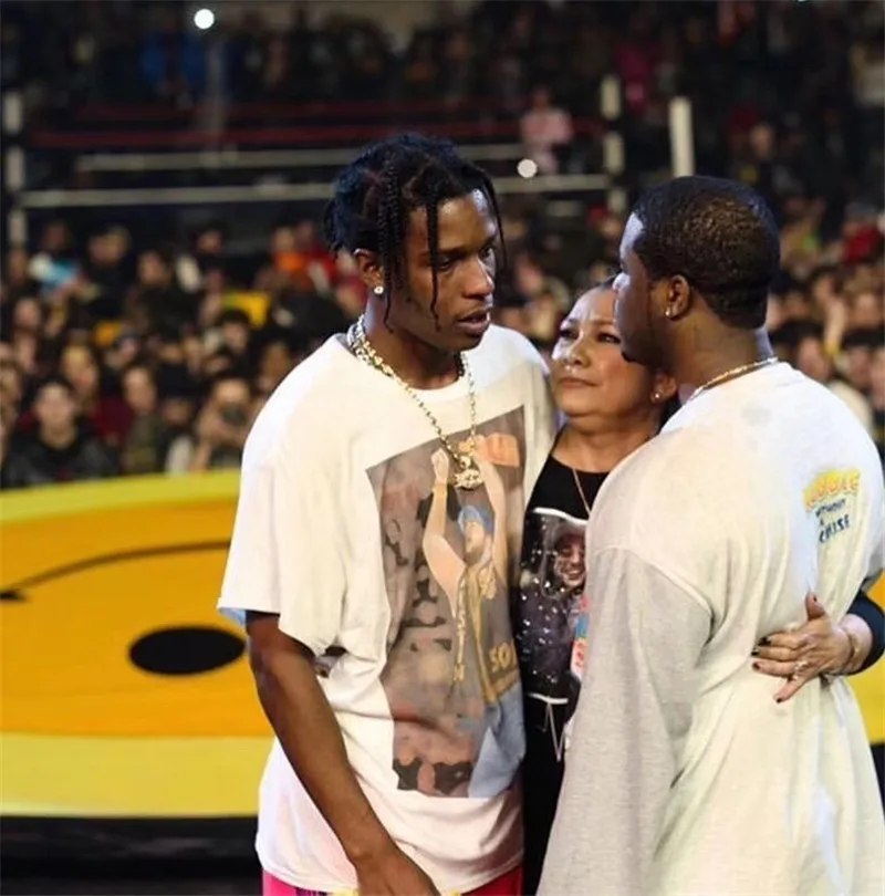 ASAP ROCKY Yams дневная Футболка мужская и женская 1:1 модные повседневные футболки высокого качества