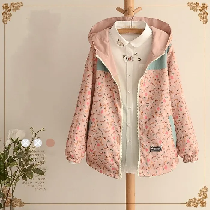 Новинка весна-осень 2018 женские свободные куртки на молнии пальто с капюшоном и