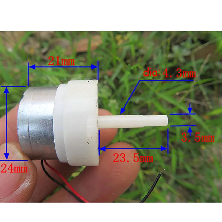 

300 Gear Motor Plastic Gearbox/Gear/Shaft DC6V-9V 0.02-0.06A 12-18RPM Micro Geared Motor DIY Decelaration Electric Machinery