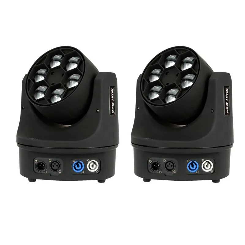 2шт 6x15 Вт RGBW 4в1 светодиодный мини пчелиный глаз луч светильник DMX512 движущийся
