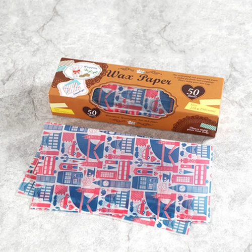 Russian Style Box 50 шт./лот пищевая вощеная бумага класса смазка обертки для еды оберточная бумага для хлеба сэндвич бургер фри масло бумага инструменты для выпечки - Цвет: Russian Style Box