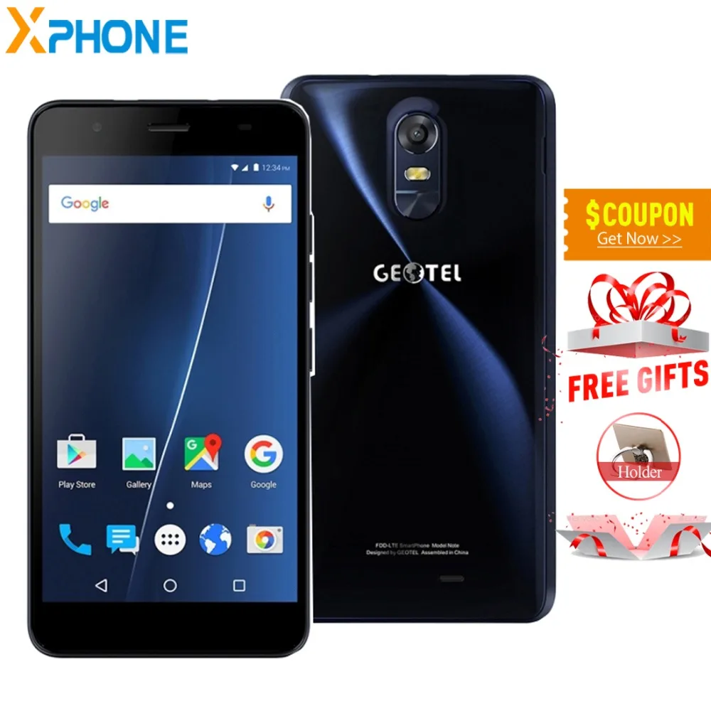 Оригинальный geotel Note 3 ГБ Оперативная память 16 Встроенная Android 6 0 mtk6737 четыре ядра 5