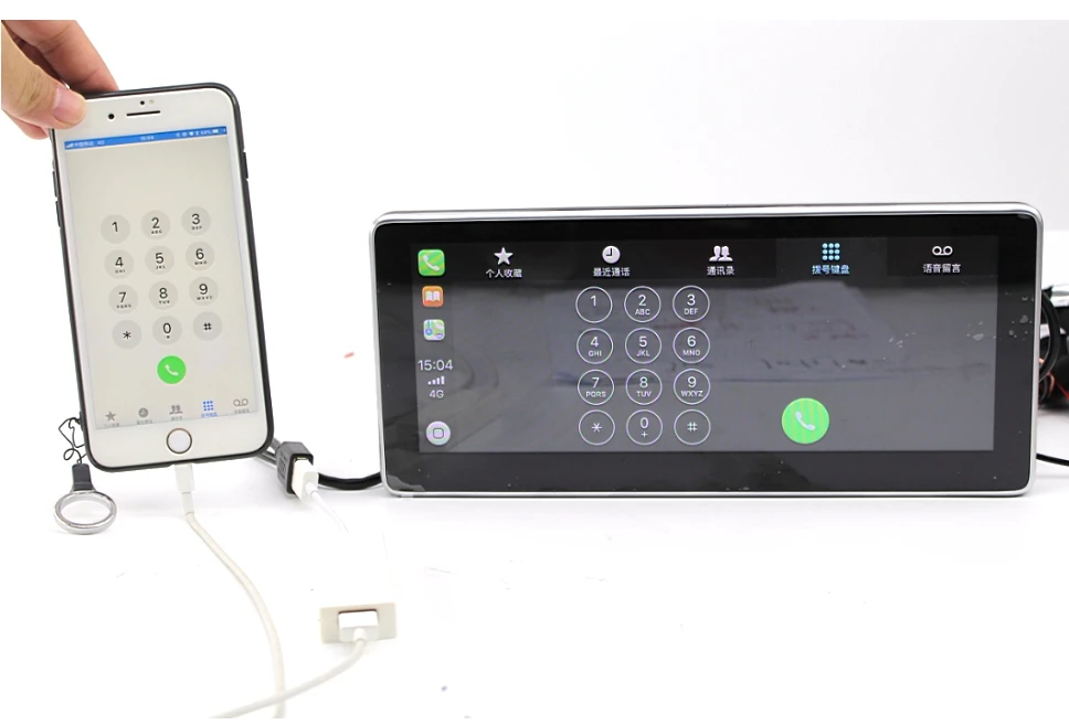 Liandlee CarPlay адаптер для Android NAVI gps USB ссылка на экран двойное управление для водителя мультимедиа смартфон Автомобильный плеер
