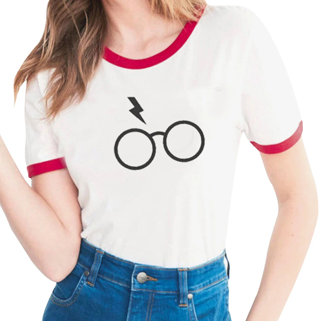 Женская Повседневная футболка с коротким рукавом рисунком единорога большие