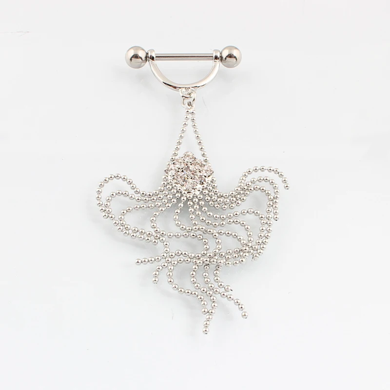 Розница 2 шт./лот модное кольцо для сосков без никеля ювелирные изделия пирсинга