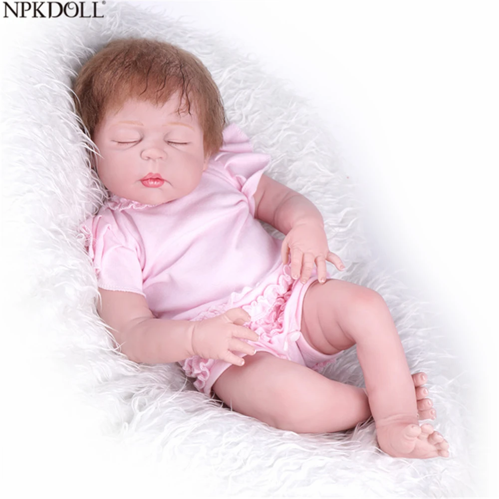 NPKDOLL 22 дюйма новорожденные младенцы реалистичные игрушки для детей куклы девочек