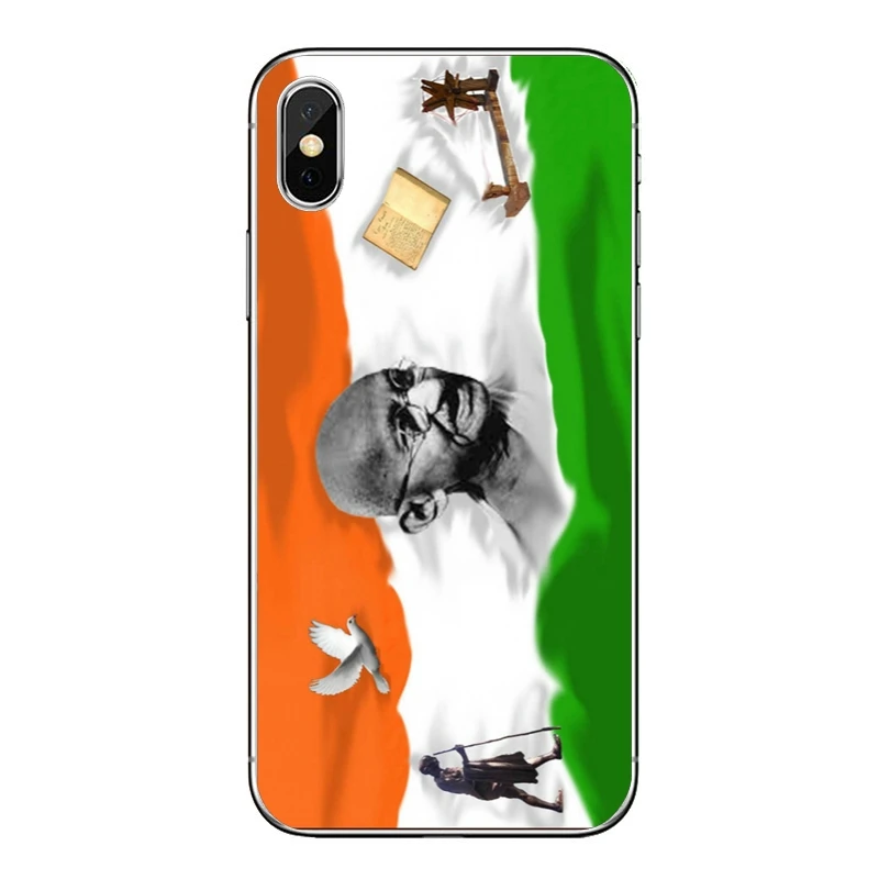 Чехол Mahatma Gandhi для телефона из Индии iPhone 8 7 6s 6 plus XR X XS Max SE 5s 5c 5 4s 4 iPod Touch мягкий
