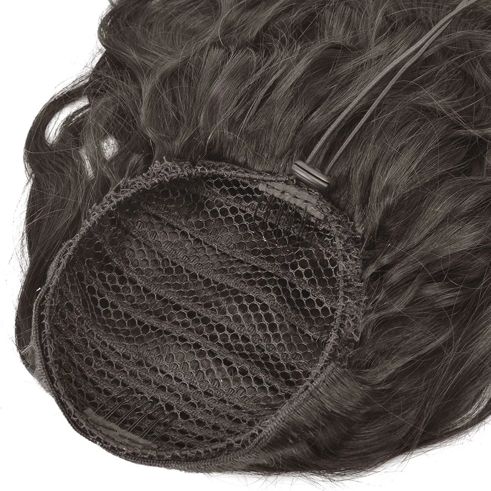 

[Yvonne] Body Wave Drawstring Ponytail Human Hair Clip In Extensions High Ratio Brazilian Virgin Hair Natural Color