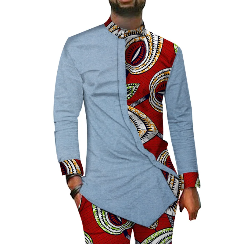 2019 summer and autumn african men cotton plus size suits free customerized M-6XL