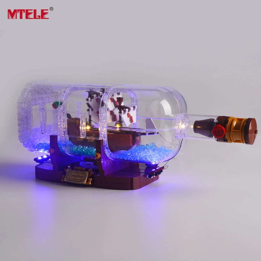

MTELE Led Light Kit (With Battery Pack) For 21313 Ideas Series The Ship In A Bottle Compatible With 16051