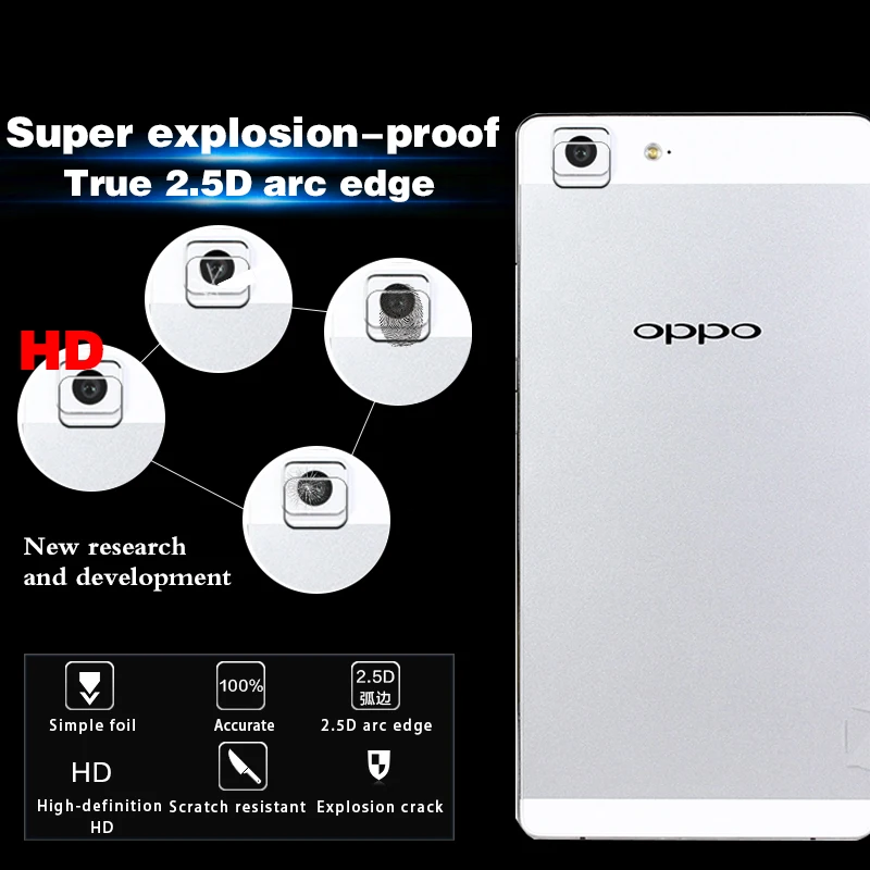 Ультра-тонкая задняя Камера объектив из закаленного Стекло пленка для OPPO R5 R8107