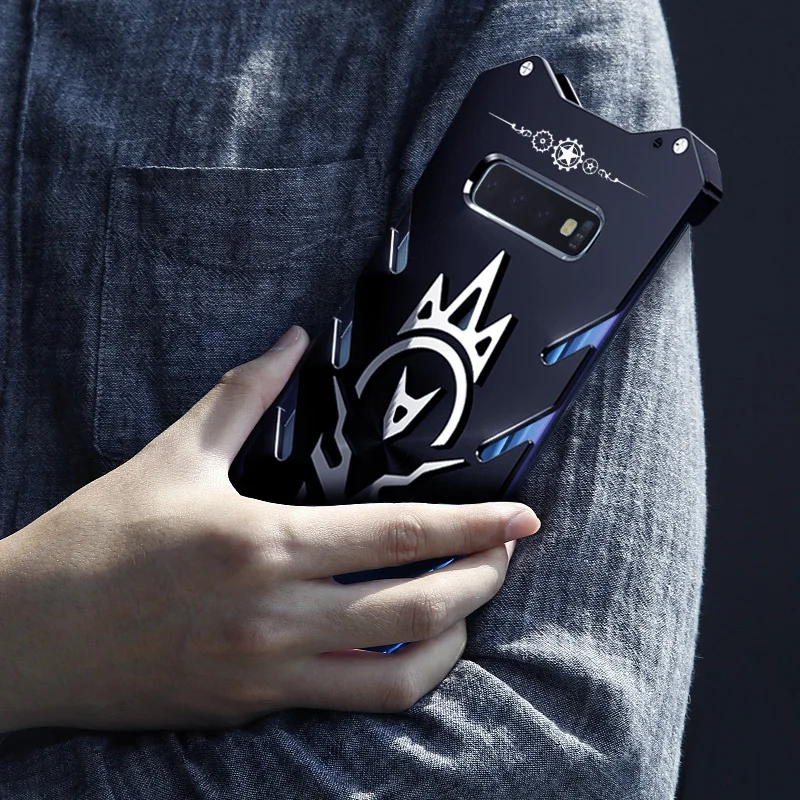 Роскошный бронированный металлический алюминиевый бампер для Samsung Galaxy S10 + Plus S10e