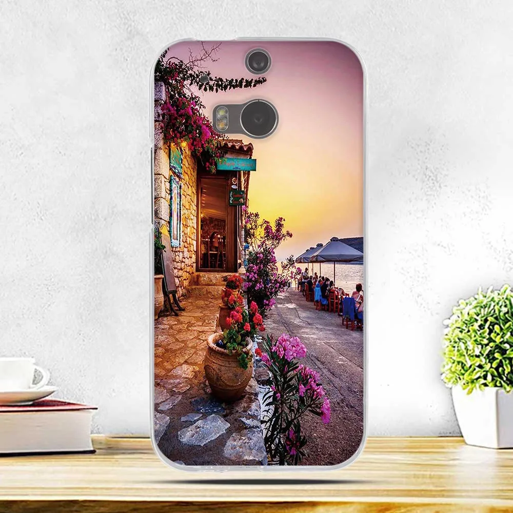 Чехол для HTC One M8 M8s Мягкая силиконовая задняя крышка M8S модные сумки с 3D принтом