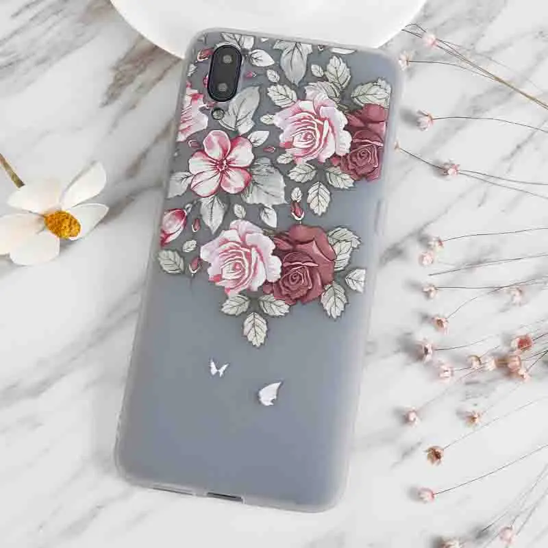 Мягкий чехол с розами для Xiaomi Mi Max Mix 2 2S 3 Pro 5 5C 5S 6 Plus 8 SE 9 5X 6X A1 A2 Lite Play Note мягкие чехлы