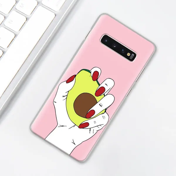 009 Забавные Tumblr авокадо чехол для телефона для samsung Galaxy S10e S10 плюс S7 S8 S9 Plus, Note 8, 9, 10, плюс S10 5G M20 M30 жесткий чехол Coque - Цвет: 009