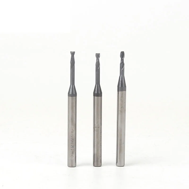 2 бороздочная R0.5 R0.75 R1 HRC55 карбида вольфрама с покрытием Алюминий длинная шея фрез