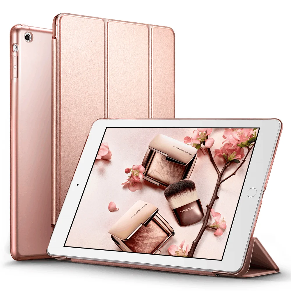 Чехол для iPad мини 1 2 3, ESR Tri-Fold Smart Cover Цвет Ultra Slim PU кожа Прозрачный чехол для iPad Mini 1 2 3