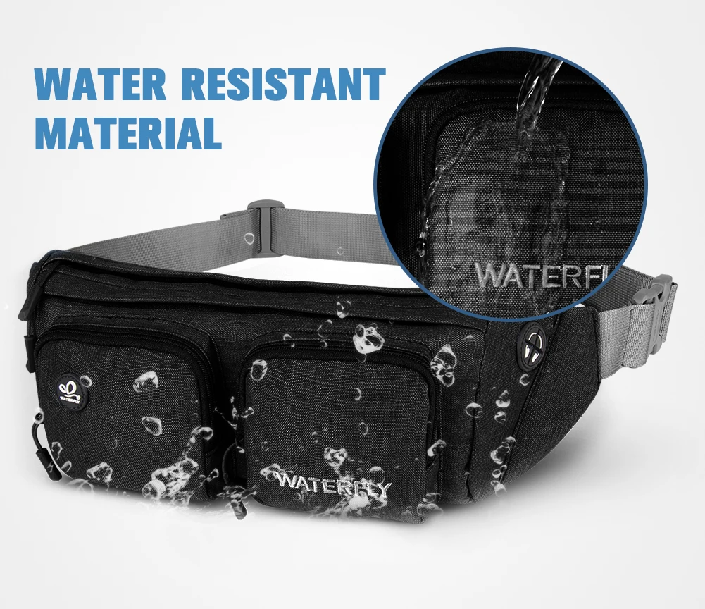 WATERFLY грудь Слинг Сумка поясная сумка Модный ранец для Для мужчин Для женщин путешествия бег Пеший туризм для iPhone X/8/8 плюс/7 samsung S5 S6
