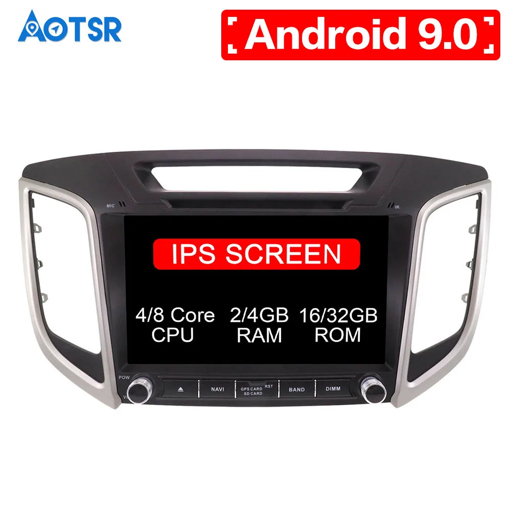 

Android 9.0 8 core Car DVD CD player GPS Navigation For HYUNDAI IX25 2014-2018 Multimedia system 2 din radio Auto radio Stereo