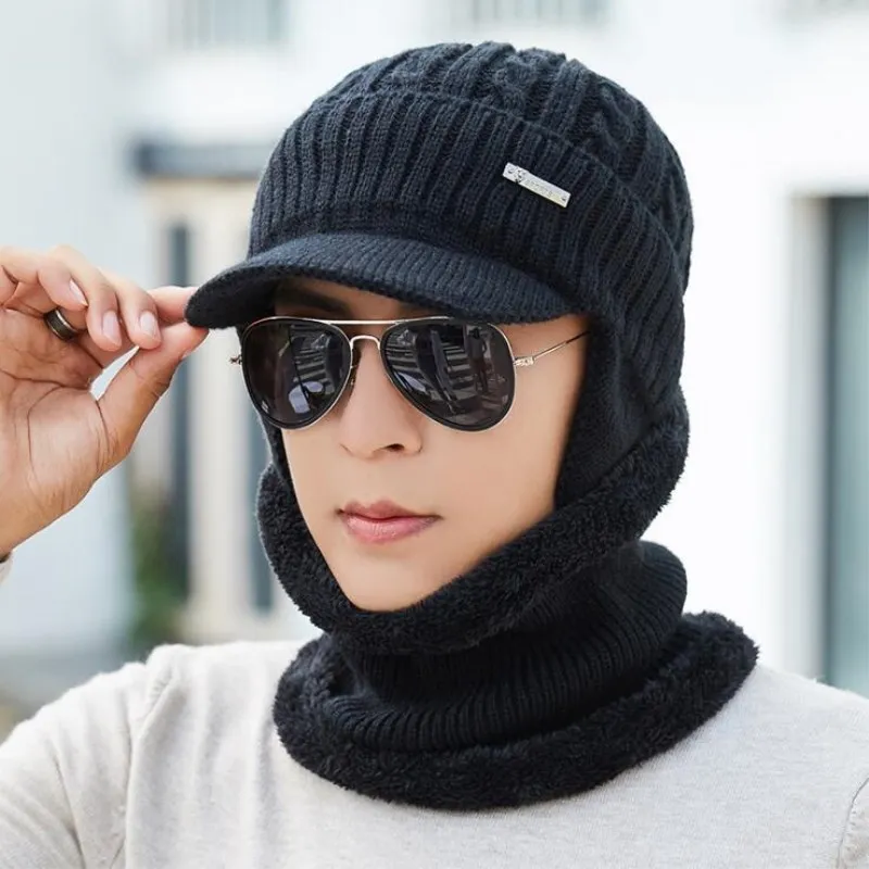 OZyc Skullies Beanies Мужская вязаная шапка шарф зимние шапки для женщин мужская шапка Gorras Bonnet маска теплые спортивные Недорогие вязаные шапочки