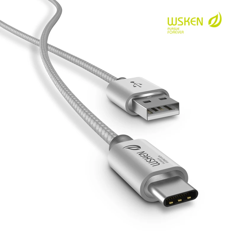 WSKEN usb type C 2 0 кабель для быстрой синхронизации и зарядки OnePlus Nexus 6P 5X ZUK Z1 Xiaomi 4c 5 Z9 Max