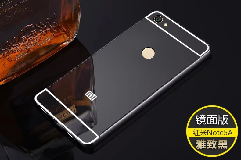 Для Xiaomi Redmi 6A ультра легкий металлический корпус с алюминиевой оправа из сплава, зеркальная задняя крышка для Xiaomi Redmi 6 Pro Redmi Note 7 Чехол