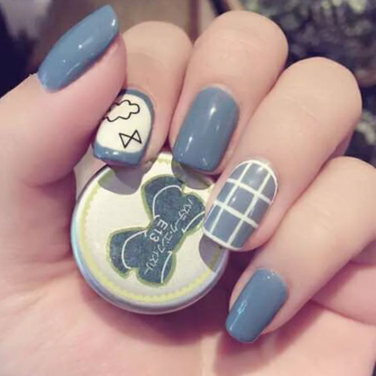 Чистый and Fresh облака епископов прекрасный продукт Nail Glue 24 шт. накладных ногтей