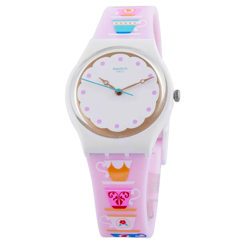 Swatch классический цвет пароль серии цветочный кварцевые часы для обувь мужчин и