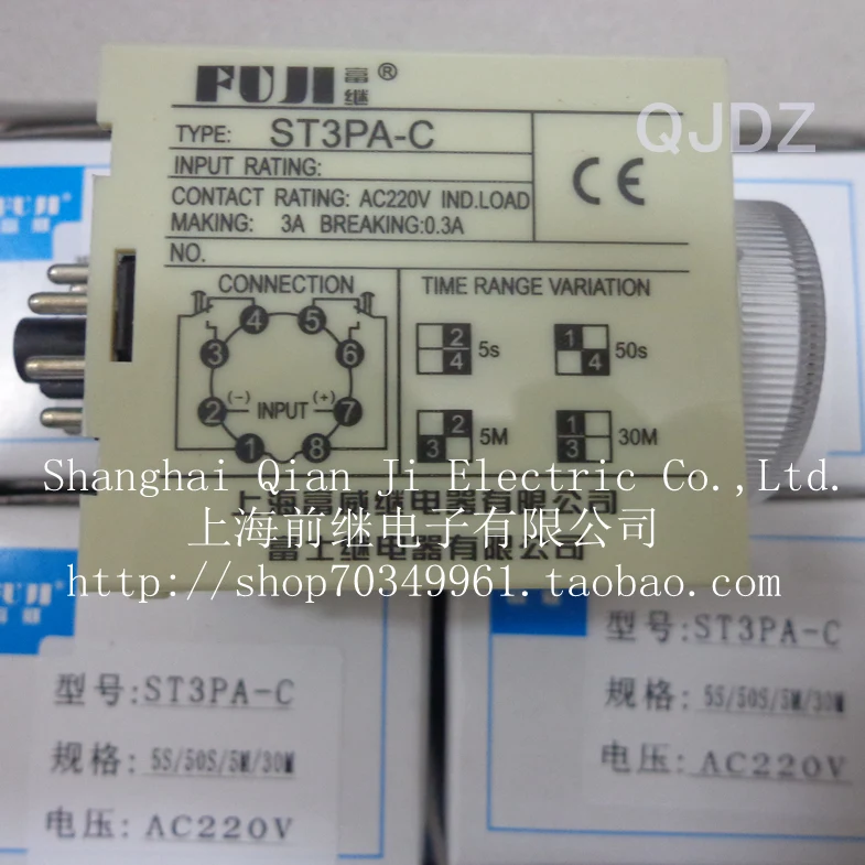 

Φ AC220V Φ/50S/5M / 30M реле времени