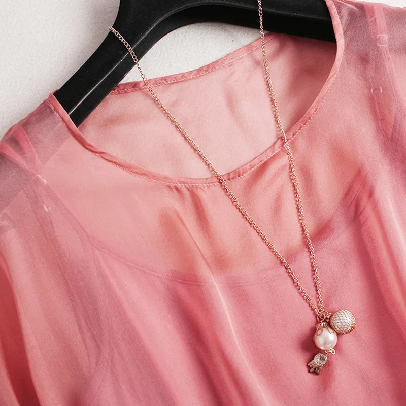 Yocalor натурального шелка платье естественно элегантный Vestidos Mujer плюс Размеры