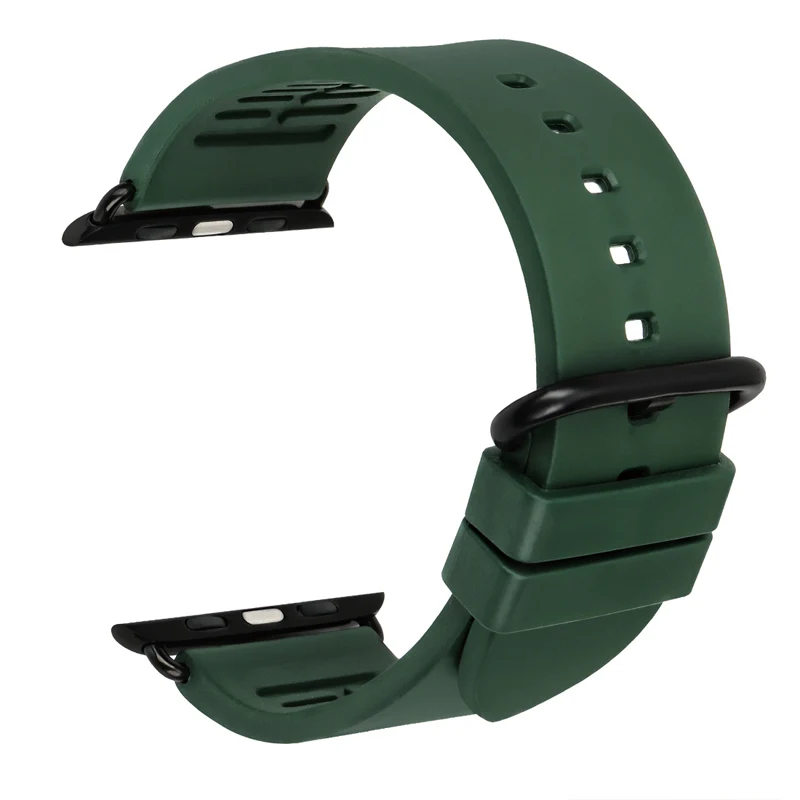 MAIKES, ремешок для часов, оранжевый, аксессуары для часов, ремешок для Apple Watch, полосы 44 мм, 40 мм, 42 мм, 38 мм, серия 4, 3, 2, iWatch, Ремешки для наручных часов - Цвет ремешка: Green B