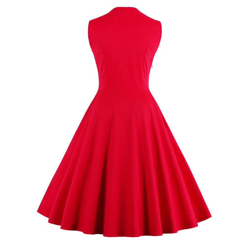 Kostlich 2018 летнее платье в стиле ретро Для женщин из кусков с рисунком бальное 50 х 60